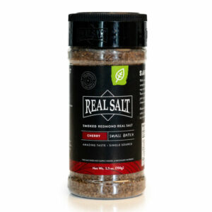 Bottle of Real Salt with chipotle seasoning.
